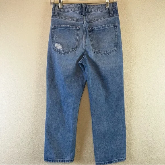 Vervet Women's High Rise Distressed Straight Denim Jeans. Sz 26 - Picture 12 of 15